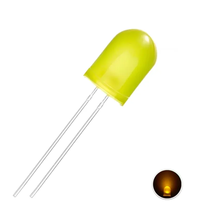 10mm Led - Galben 10mm Led - Galben