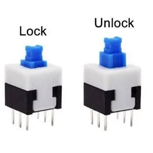 8x8 mm Tact Switch Self Latching 6 Pin 8x8 mm Tact Switch Self Latching 6 Pin