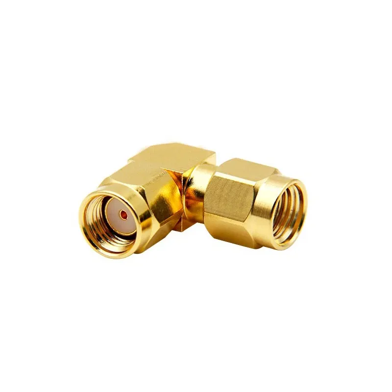 RP-SMA Male to RP-SMA Male RF Right Angle Connector RP-SMA Male to RP-SMA Male RF Right Angle Connector