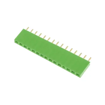 Conector Mamă (Female Header) 1x15 2.54 mm-Verde Conector Mamă (Female Header) 1x15 2.54 mm-Verde