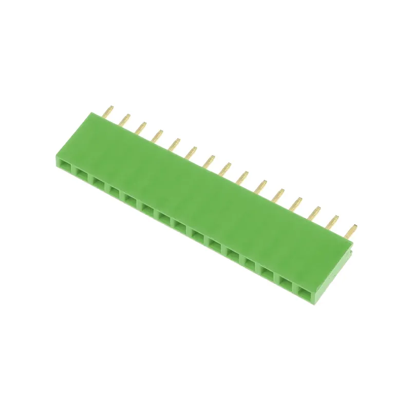 1x15 Pin Header (Female) 2.54 mm—Green 1x15 Pin Header (Female) 2.54 mm—Green