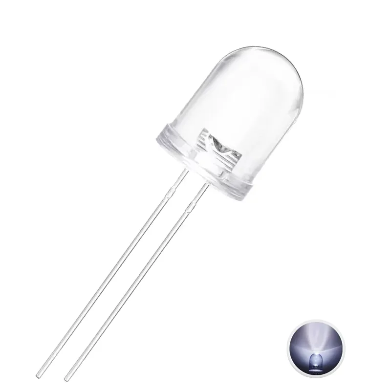 10mm Led - White 10mm Led - White