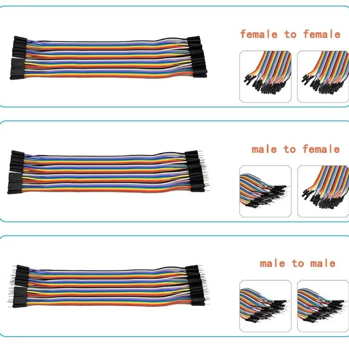20cm 40 Pin M-F Jumper Wires