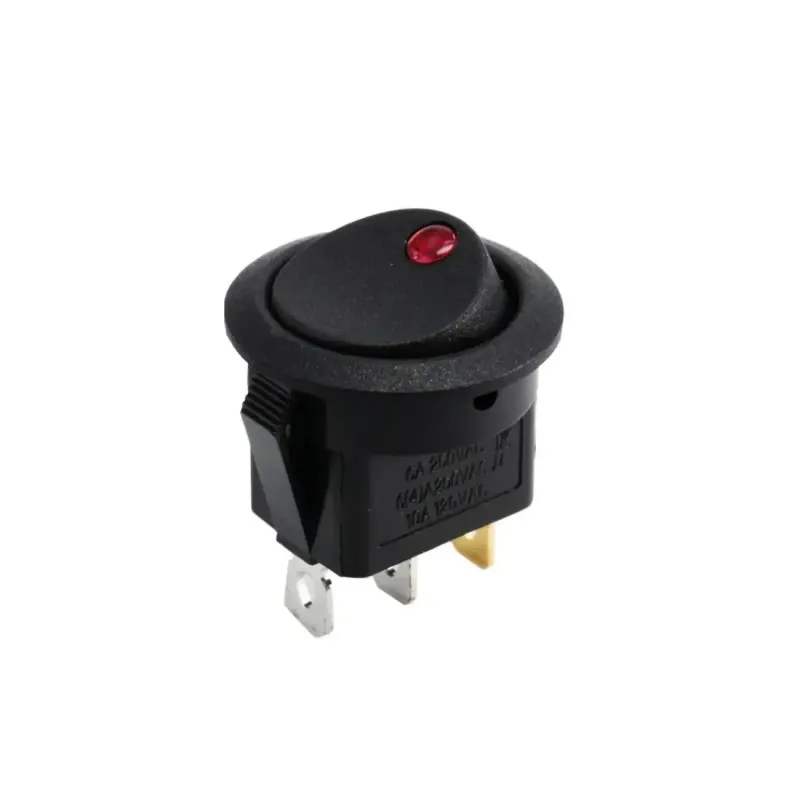 12V 20A ON-OFF Comutator Basculant cu LED Roșu 22mm 12V 20A ON-OFF Comutator Basculant cu LED Roșu 22mm