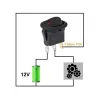12V 20A ON-OFF Comutator Basculant cu LED Roșu 22mm 12V 20A ON-OFF Comutator Basculant cu LED Roșu 22mm