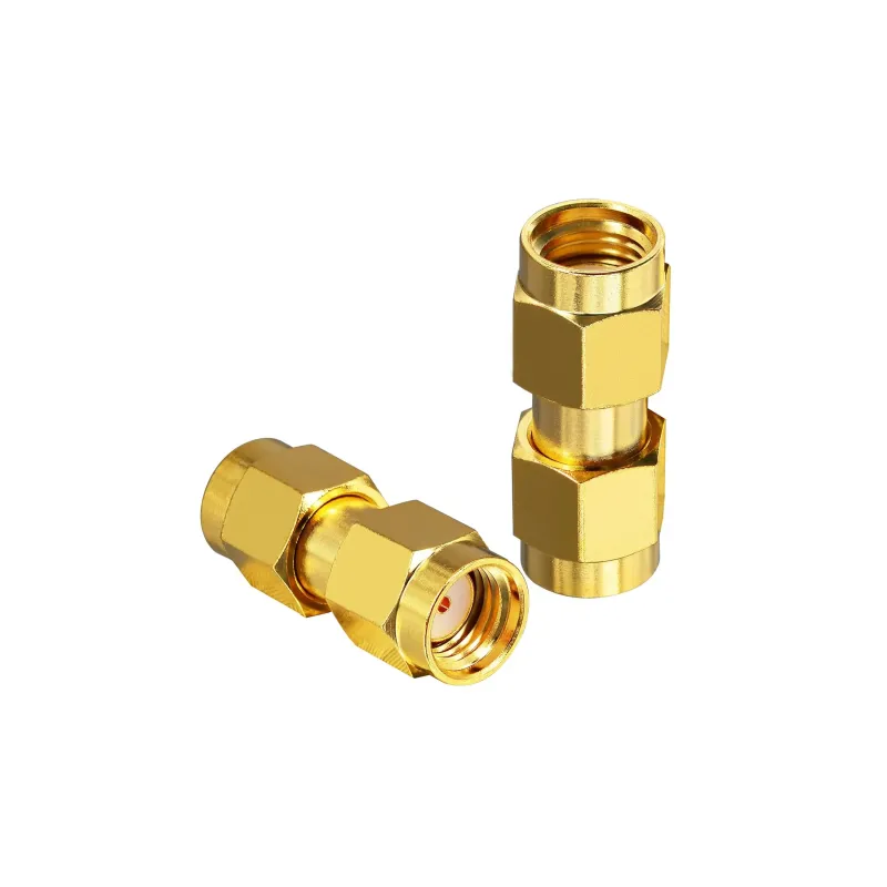 RP-SMA Male to RP-SMA Male RF Straight Connector RP-SMA Male to RP-SMA Male RF Straight Connector