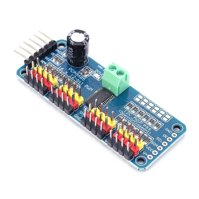 PCA9685 16 Channel IIC Interface 12-Bit PWM Servo Motor Driver Board