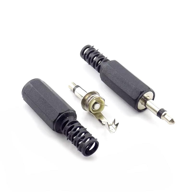 3.5mm Headphone Plug Mono Audio Video Welding Line For Headphone Socket
