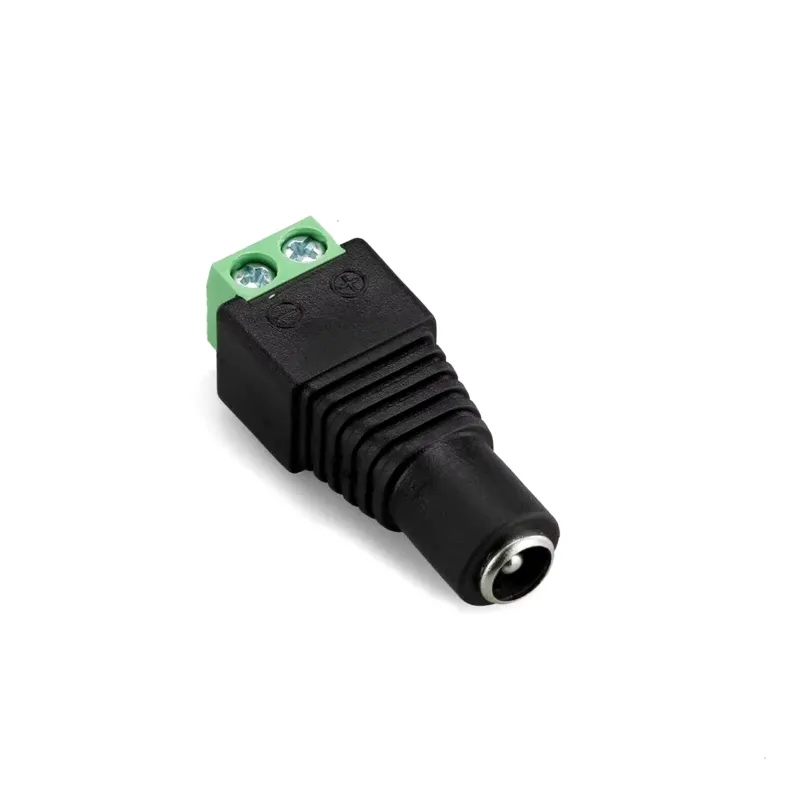 Conector Femelă Barrel Jack cu Bloc Terminal Conector Femelă Barrel Jack cu Bloc Terminal