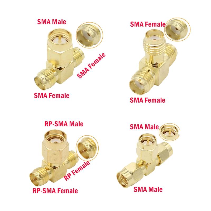 RP-SMA Male Input to 2 RP-SMA Female Output T-Type RF Connector Splitter RP-SMA Male Input to 2 RP-SMA Female Output T-Type RF Connector Splitter