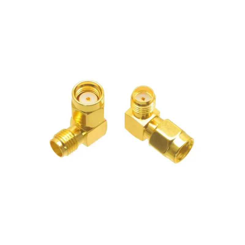 RP-SMA Male to SMA Female 90 Degree Adapter RF Connector RP-SMA Male to SMA Female 90 Degree Adapter RF Connector