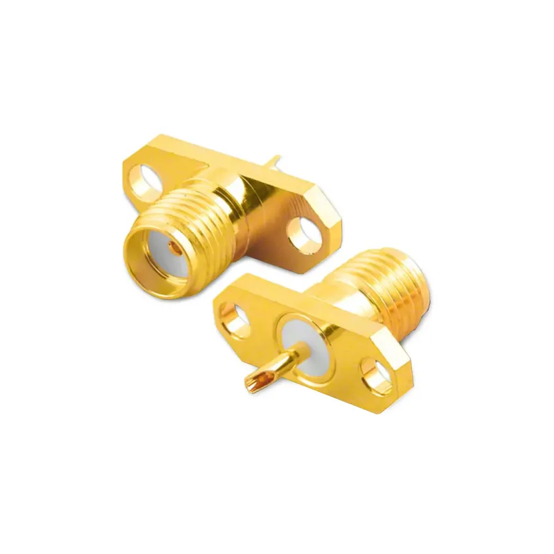 SMA Female Panel Mount 2-Hole Connector
