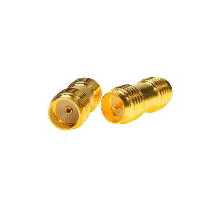 RP-SMA Female to SMA Female RF Straight Adapter Connector RP-SMA Female to SMA Female RF Straight Adapter Connector