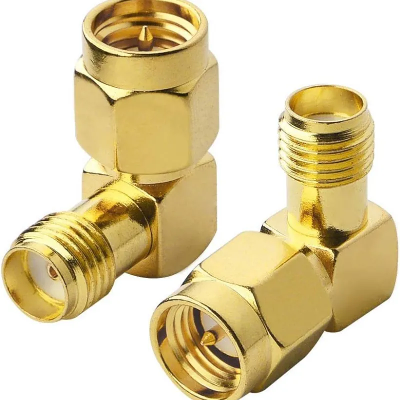 SMA Male to SMA Female RF Right Angle Connector