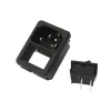 Priză de Curent Alternativ IEC320 C14 Masculin 250V 10A cu Comutator Basculant Priză de Curent Alternativ IEC320 C14 Masculin 250V 10A cu Comutator Basculant