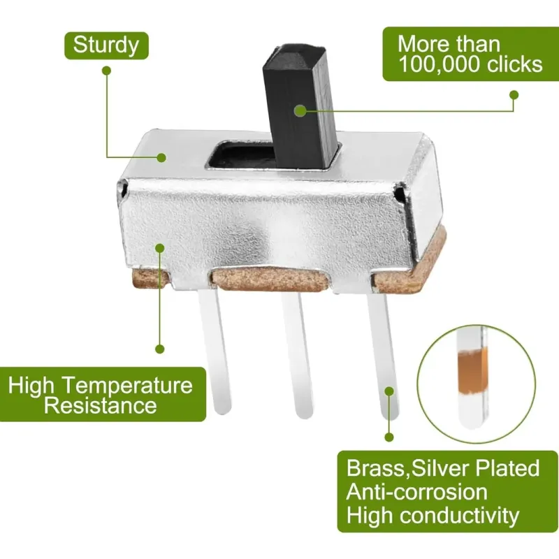 SS12D00 Mini Comutator Glisant On-Off
