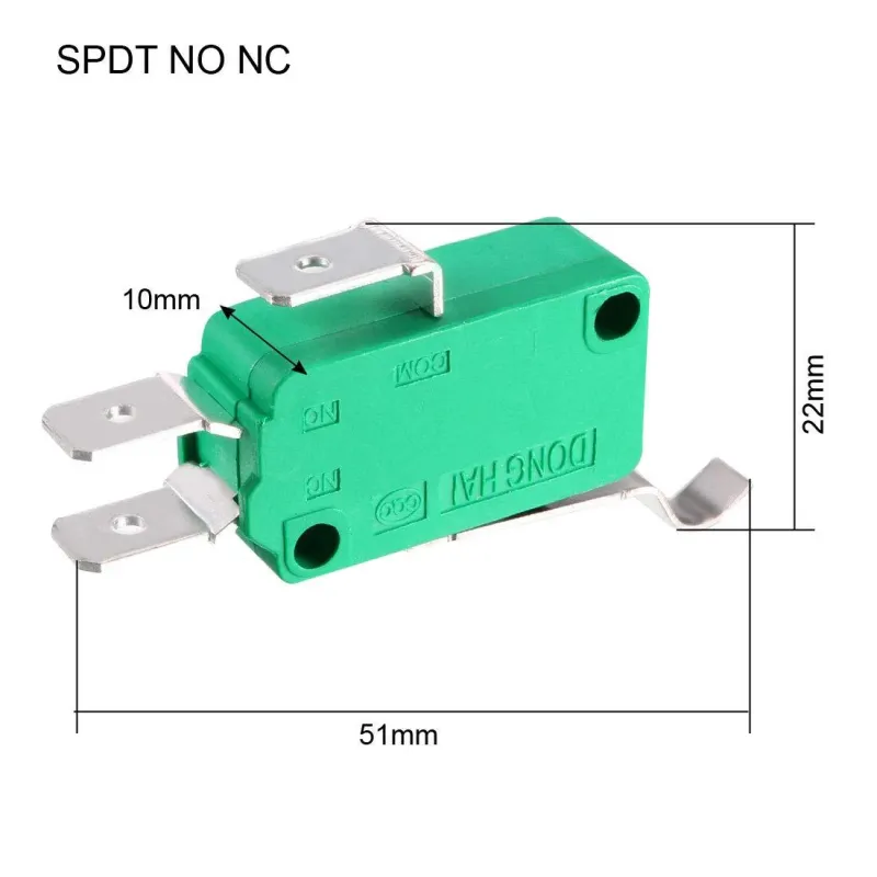 KW3-OZ-4 16A 125/250VAC Micro Limit Switch R Type Lever SPDT NO NC KW3-OZ-4 16A 125/250VAC Micro Limit Switch R Type Lever SPDT NO NC