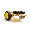 2WD Robot Car Chassis (2 Roți + 1 Roată drunk) 2WD Robot Car Chassis (2 Roți + 1 Roată drunk)
