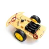 2WD Robot Car Chassis (2 Roți + 1 Roată drunk) 2WD Robot Car Chassis (2 Roți + 1 Roată drunk)