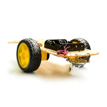 2WD Robot Car Chassis (2 wheels + 1 drunk wheel) 2WD Robot Car Chassis (2 wheels + 1 drunk wheel)