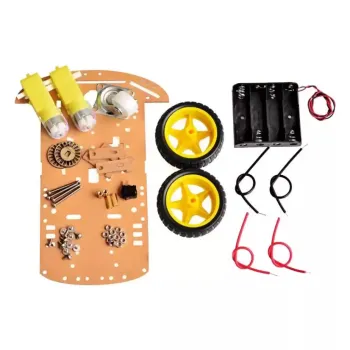2WD Robot Car Chassis (2 wheels + 1 drunk wheel) 2WD Robot Car Chassis (2 wheels + 1 drunk wheel)