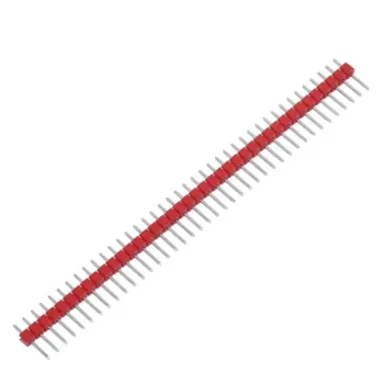 1 x 40 Pin Header Male - Red 1 x 40 Pin Header Male - Red