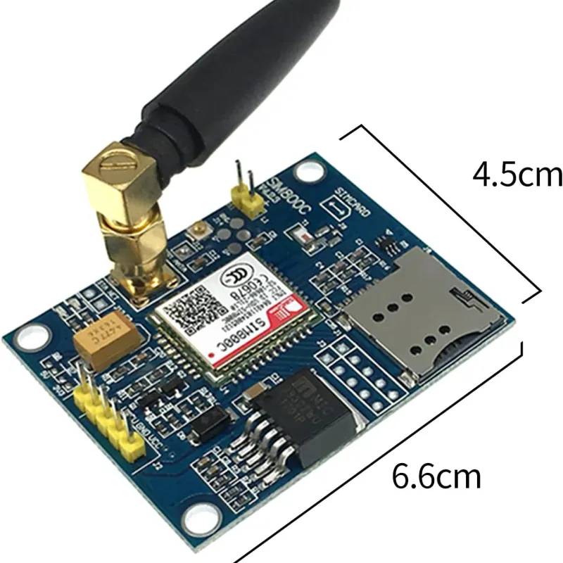 Modul GSM/GPRS SIM800C cu Regulator Integrat și Opțiuni de Antenă Modul GSM/GPRS SIM800C cu Regulator Integrat și Opțiuni de Antenă