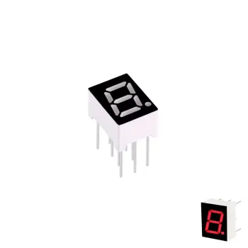 7mm 7-Segment 1 Digit Display Common Anode 2811BS - RED