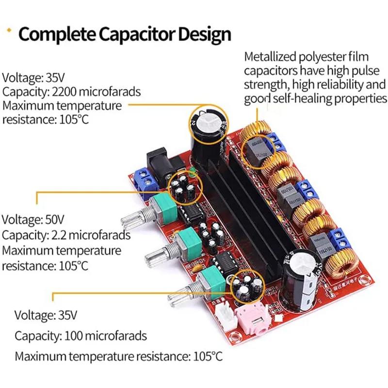 XH-M139 TPA3116D2 2.1 Channel Digital Audio Amplifier XH-M139 TPA3116D2 2.1 Channel Digital Audio Amplifier