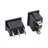 KCD1-101N-2 illuminated Rocker Switch ON-OFF 250V 6A SPST 21x15 mm - Red Light