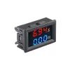 Voltmetru Digital DC 0-100 Volți 10 Amperi - Roșu și Albastru cu Cutie