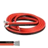 18 AWG 2 Conductoare Paralele Flexibile Silicon Cablu de Sârmă roșu-negru - 1 Metru