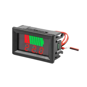 Indicator Nivel Încărcare Baterie Auto - 12V, 24V, 36V, 48V, 60V, 72V (roșu)