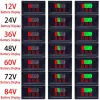 Indicator Nivel Încărcare Baterie Auto - 12V, 24V, 36V, 48V, 60V, 72V (roșu)