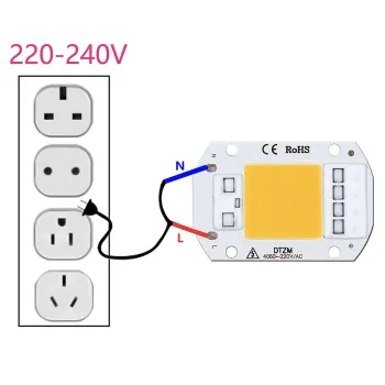 220V 30W Power Led Board Module IP65 2800-3200K Warm White