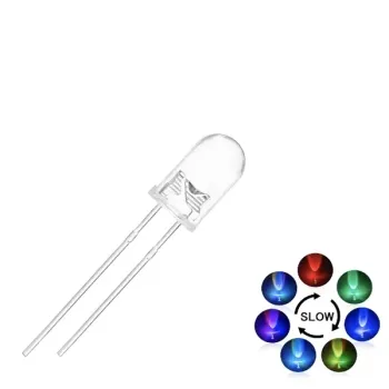 5 mm LED Intermitent - Multi Lumina Intermitent RGB LED - Lent