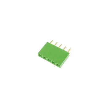 1x5 Pin Header 2.54mm Pitch Green - Female 1x5 Pin Header 2.54mm Pitch Green - Female