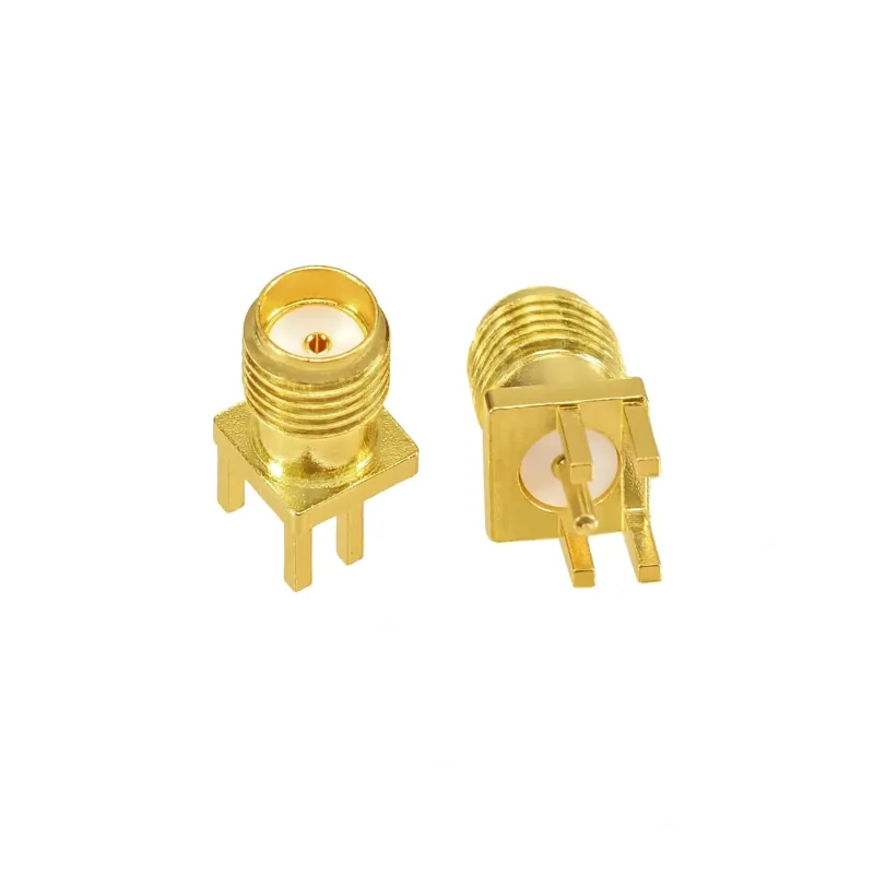 SMA Female Jack RF Connector For 1.6mm Solder Edge PCB SMA Female Jack RF Connector For 1.6mm Solder Edge PCB