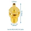 SMA Female RF Connector for RG316 RG174 LMR-100A SMA Female RF Connector for RG316 RG174 LMR-100A