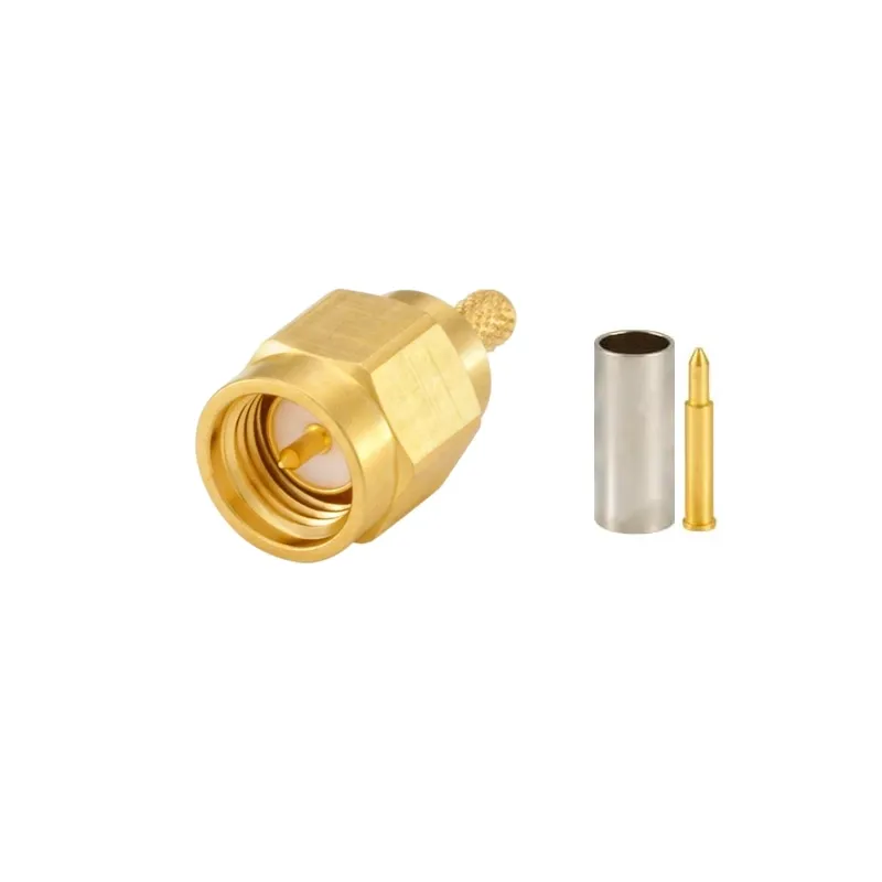 Conector SMA Tată Crimp pentru Cabluri Coaxiale RG174, RG188, RG316 Conector SMA Tată Crimp pentru Cabluri Coaxiale RG174, RG188, RG316