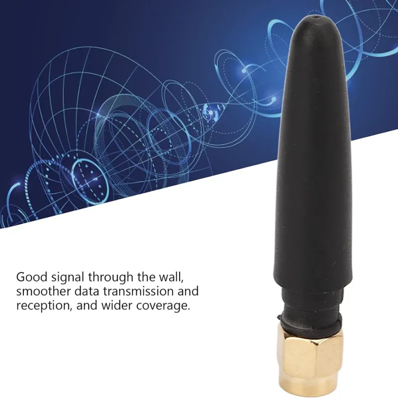 3DBI Cauciuc Wifi Antena 2.4GHZ / 5GHZ / 5.8GHZ Cap Drept Cu Sma Tată 3DBI Cauciuc Wifi Antena 2.4GHZ / 5GHZ / 5.8GHZ Cap Drept Cu Sma Tată