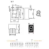 14mm 7-Segment 1 Digit Display Common Anode 5611BW - WHITE 14mm 7-Segment 1 Digit Display Common Anode 5611BW - WHITE
