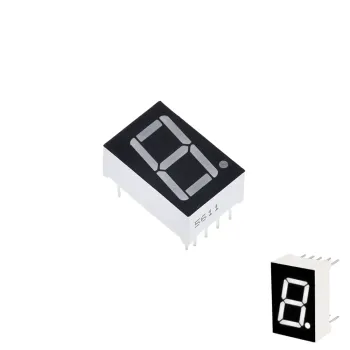 14mm 7-Segment 1 Digit Display Common Anode 5611BW - WHITE