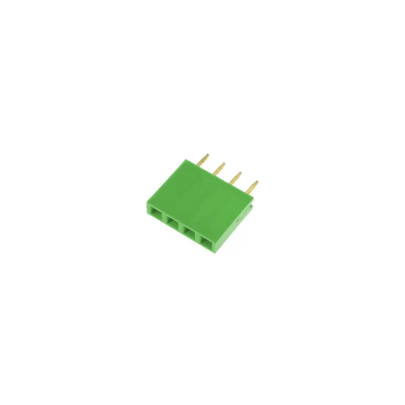 1x4 Pin Header 2.54mm Pitch Green - Female 1x4 Pin Header 2.54mm Pitch Green - Female