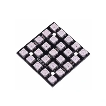 Modul LED RGB adresabil WS2812B Neopixel: Matrice pătrată 5x5 cu 25 de LED-uri