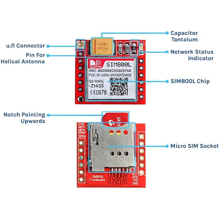 SIM800L GSM / GPRS Modul Placă de Dezvoltare