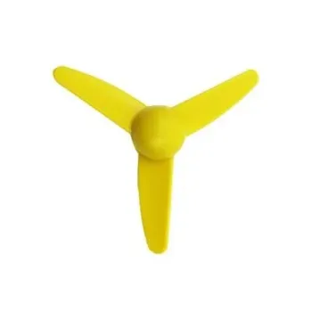 Elice Turbină Eoliană Mini 8 cm pentru Motor DC–Galben