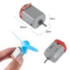 Mini DC Motor and Propeller Set–Brown
