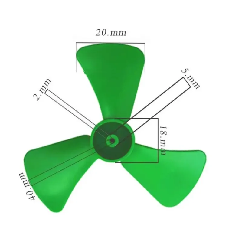 Elice din Plastic 55 mm pentru Motor DC Mini