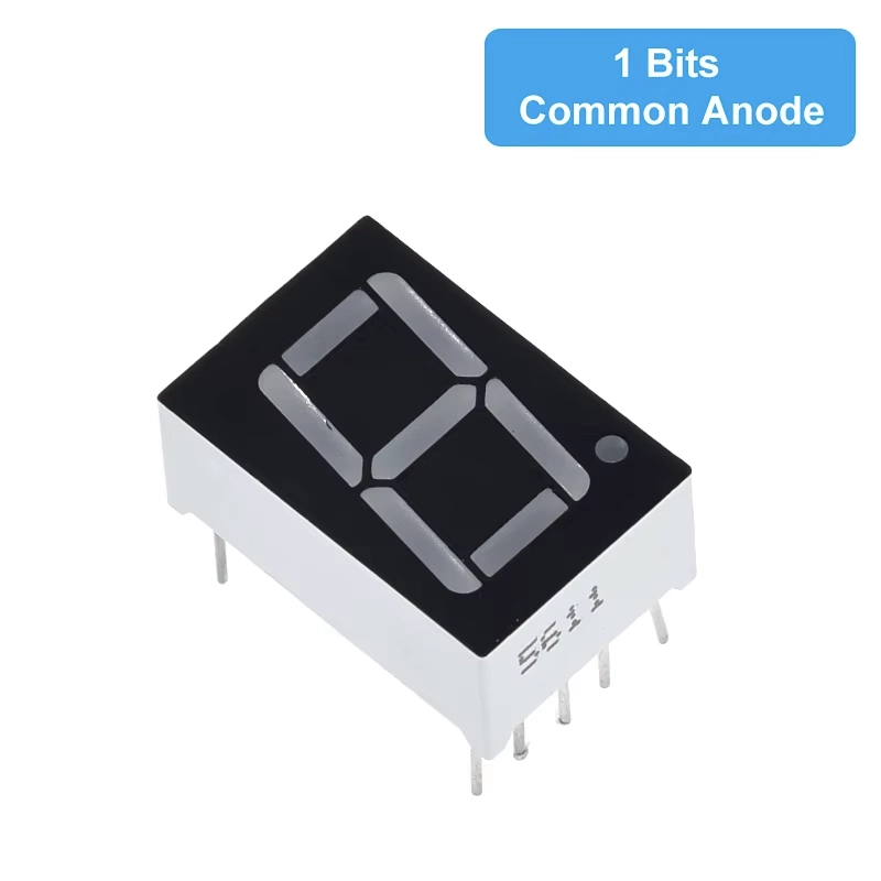 Afișaj LED cu 1 Cifră, 7 Segmente, 14 mm — Anod Comun 5611BB (Albastru)